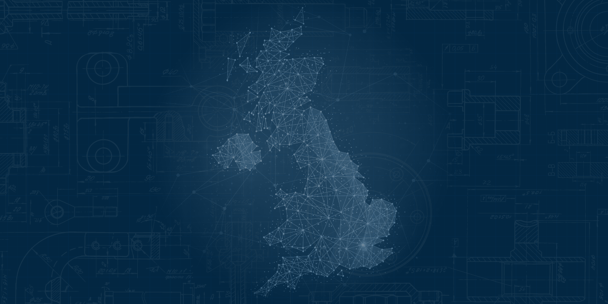 digital map of the United Kingdom