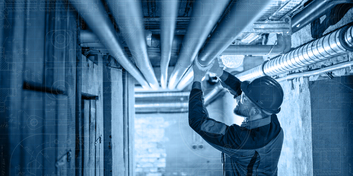 person working on a pipe - website banner